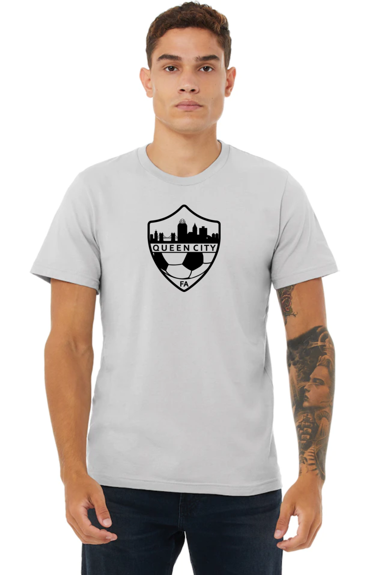 White Queen City Logo Tee - Adult Unisex