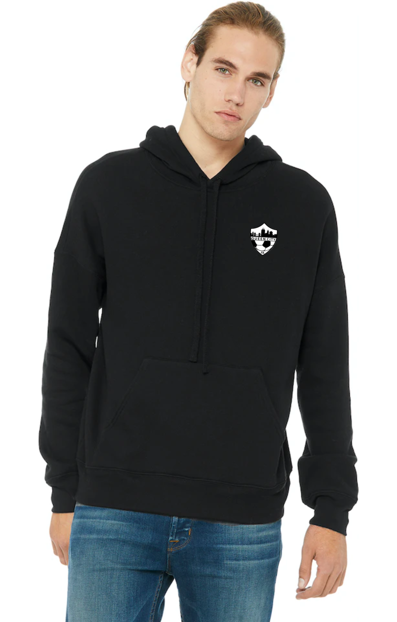 Black Fleece Pullover Hoodie - Adult Unisex